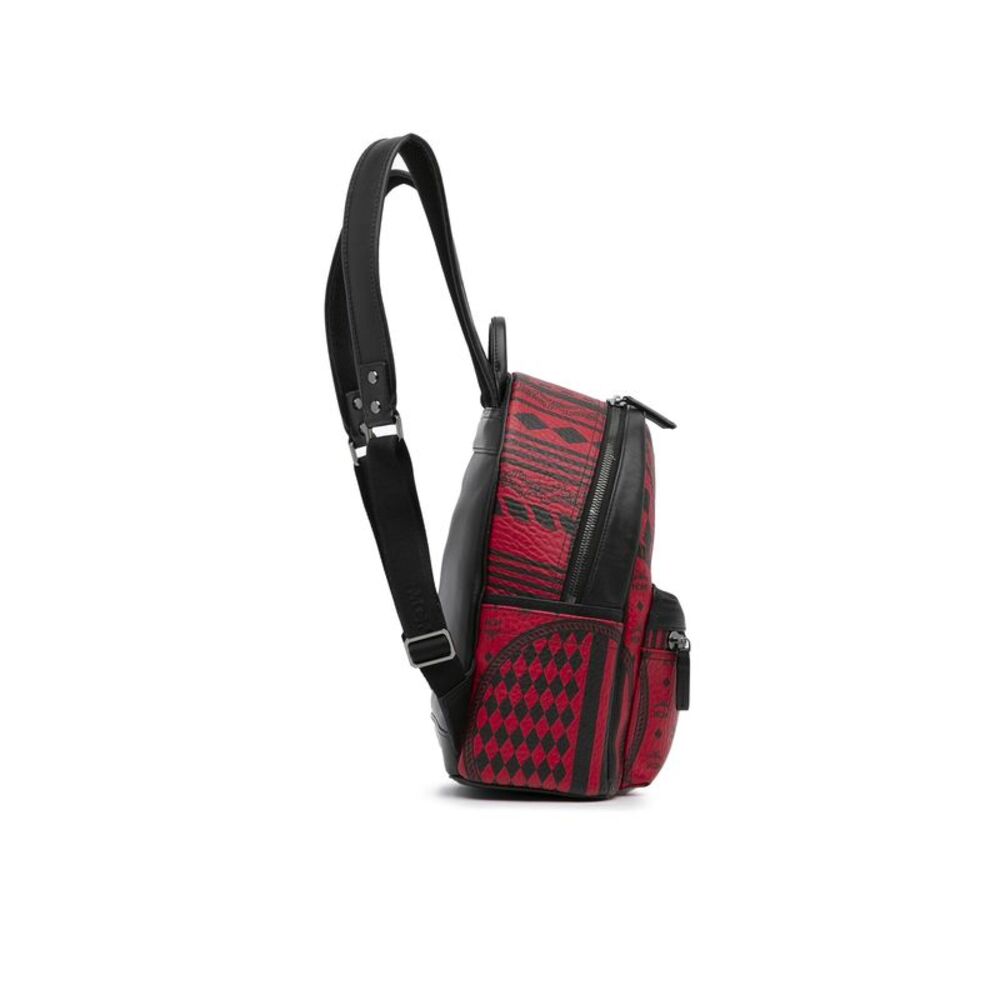 Pre Loved MCM Baroque Stark Backpack Women Red - Picture 3 of 8